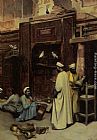 Rudolphe Weisse Canvas Paintings - Le Marche au Caire